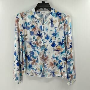 Bella Dahl Women's Button Loop Front Shirt - Malibu Floral - Small - NWT